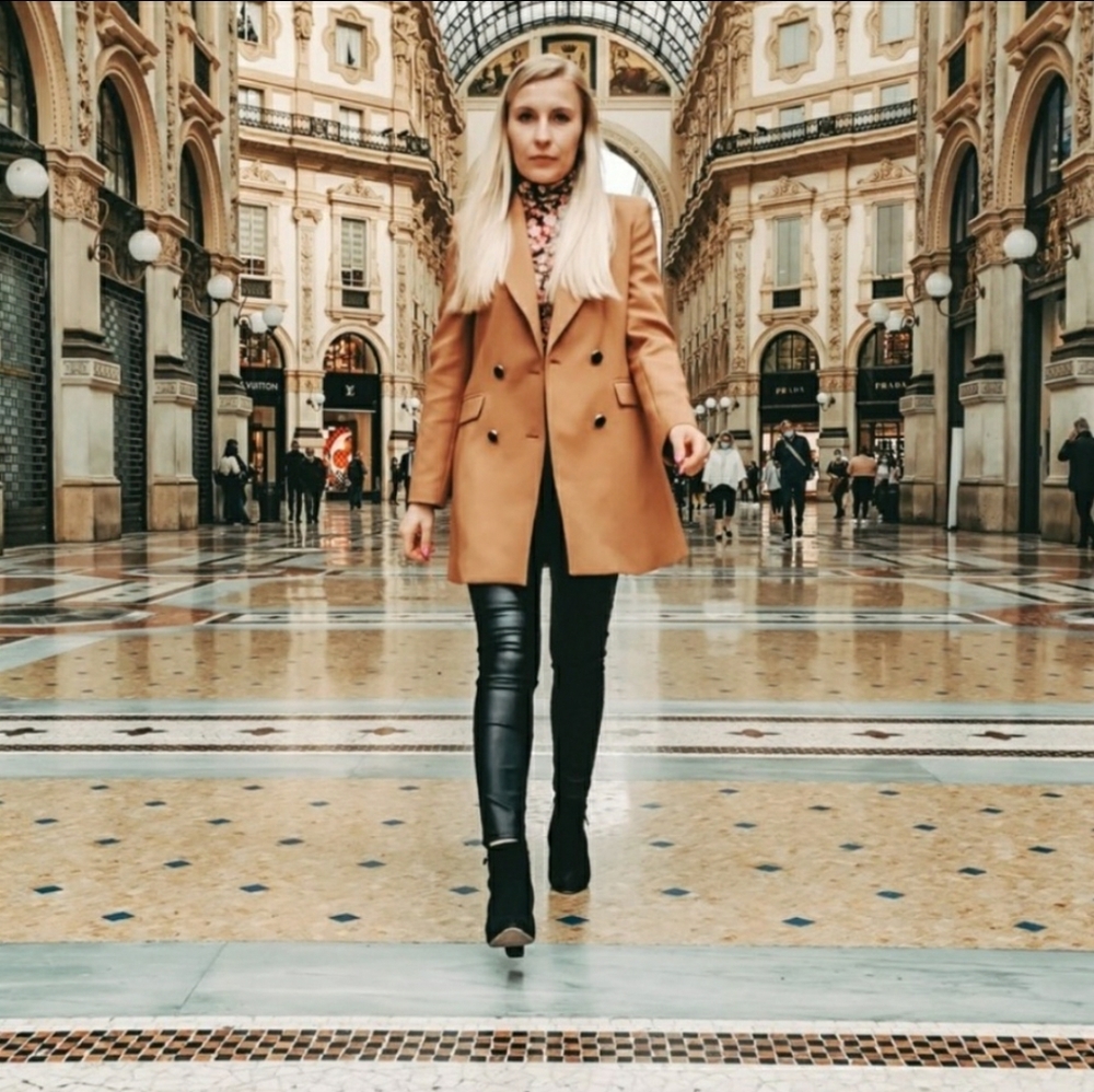 Zara double breasted coat - Picture 2 of 8